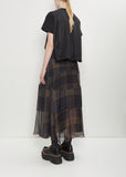 Plaid Patchwork Skirt