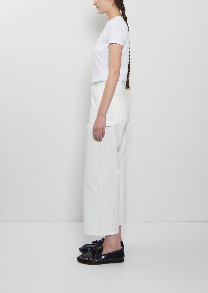 Classic Painter Denim Pants — White