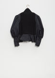 Shetland Wool x Nylon Full Zip Jacket