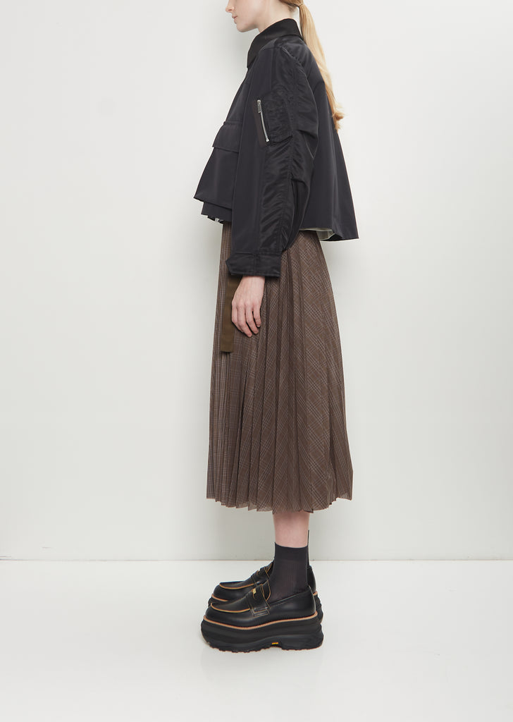 Grosgrain x Nylon Twill Blouson — Black