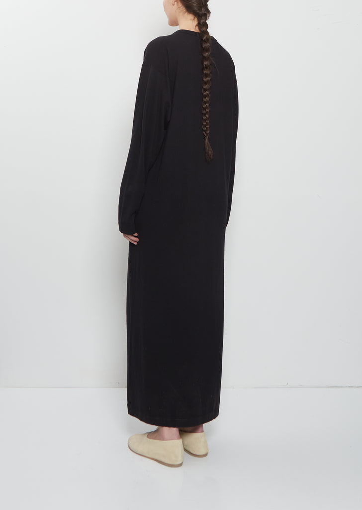 n°480 Invite Cashmere Cotton Dress — Raven