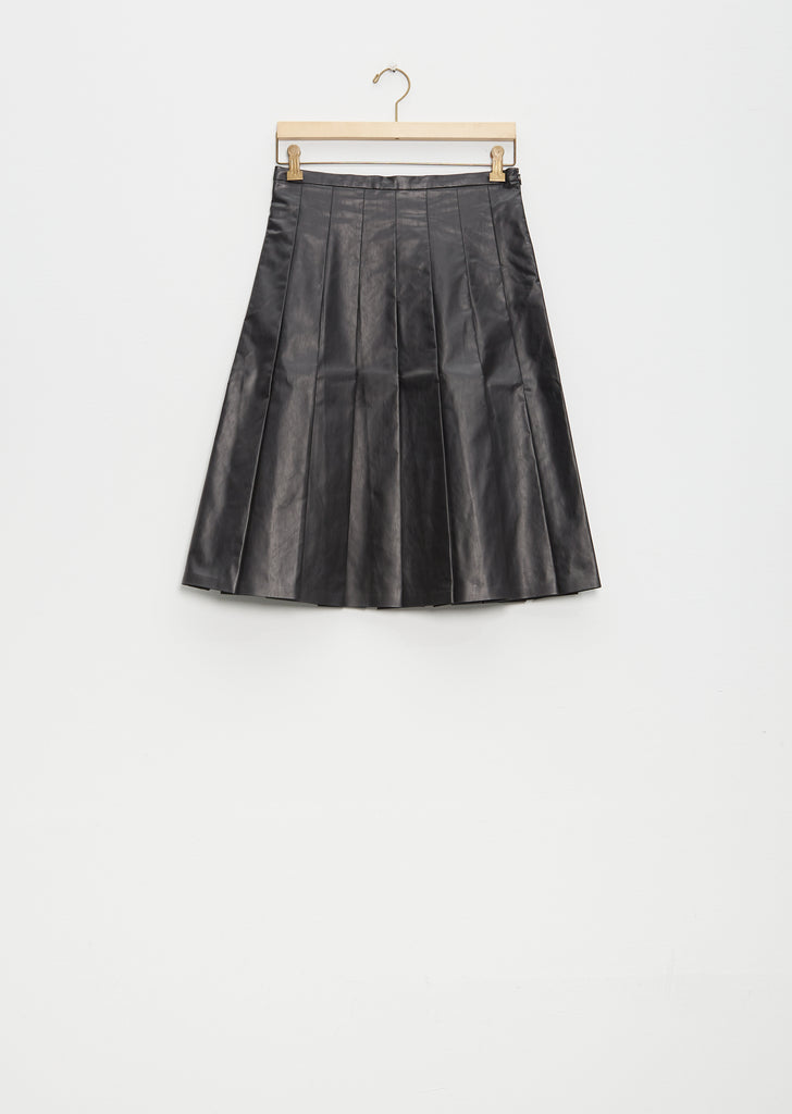 Pleated Midi Skirt Oil