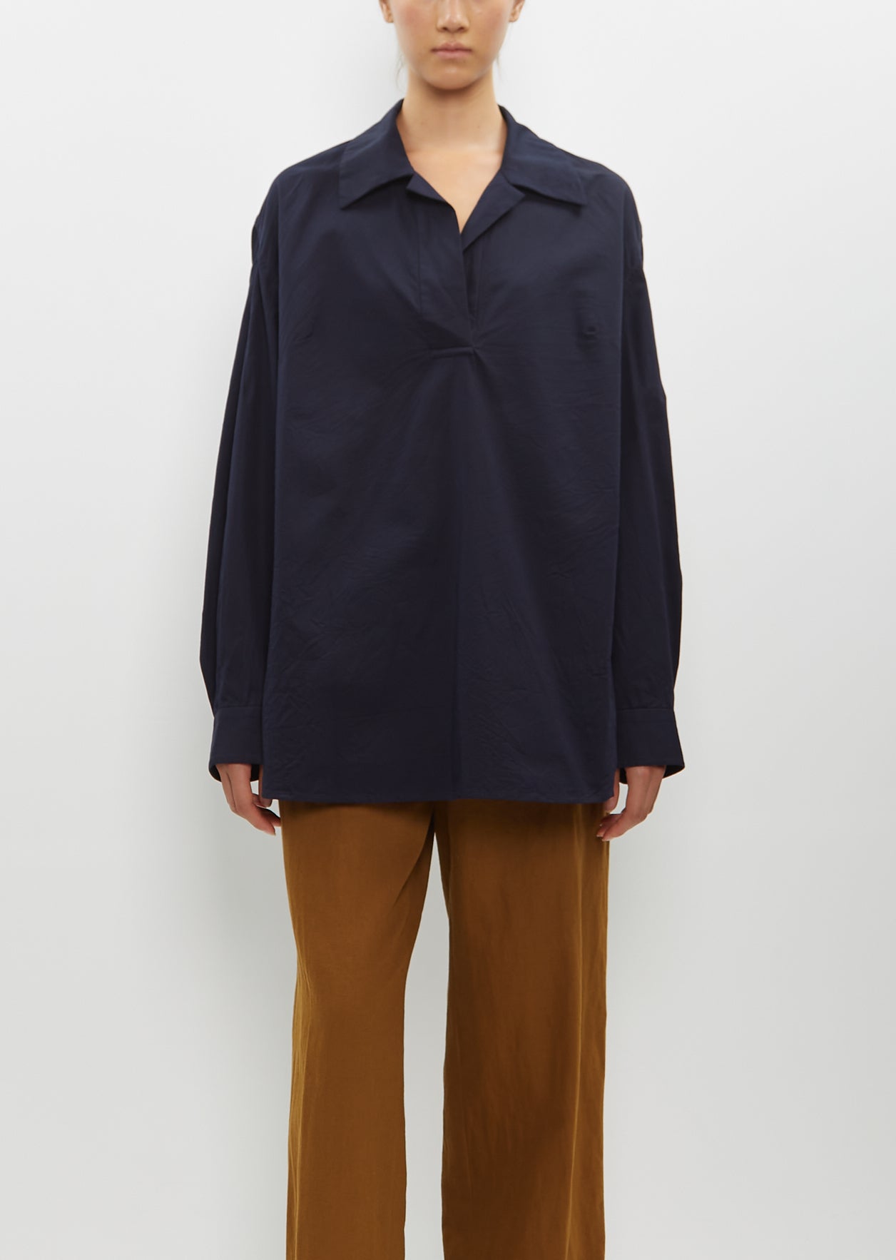 Tシャツ・カットソー Dries Van Noten FW24 'Camis' blouse (2420107149295 509) Contrast sleeves denim shirt - Autumn-Winter Men | Dries Van