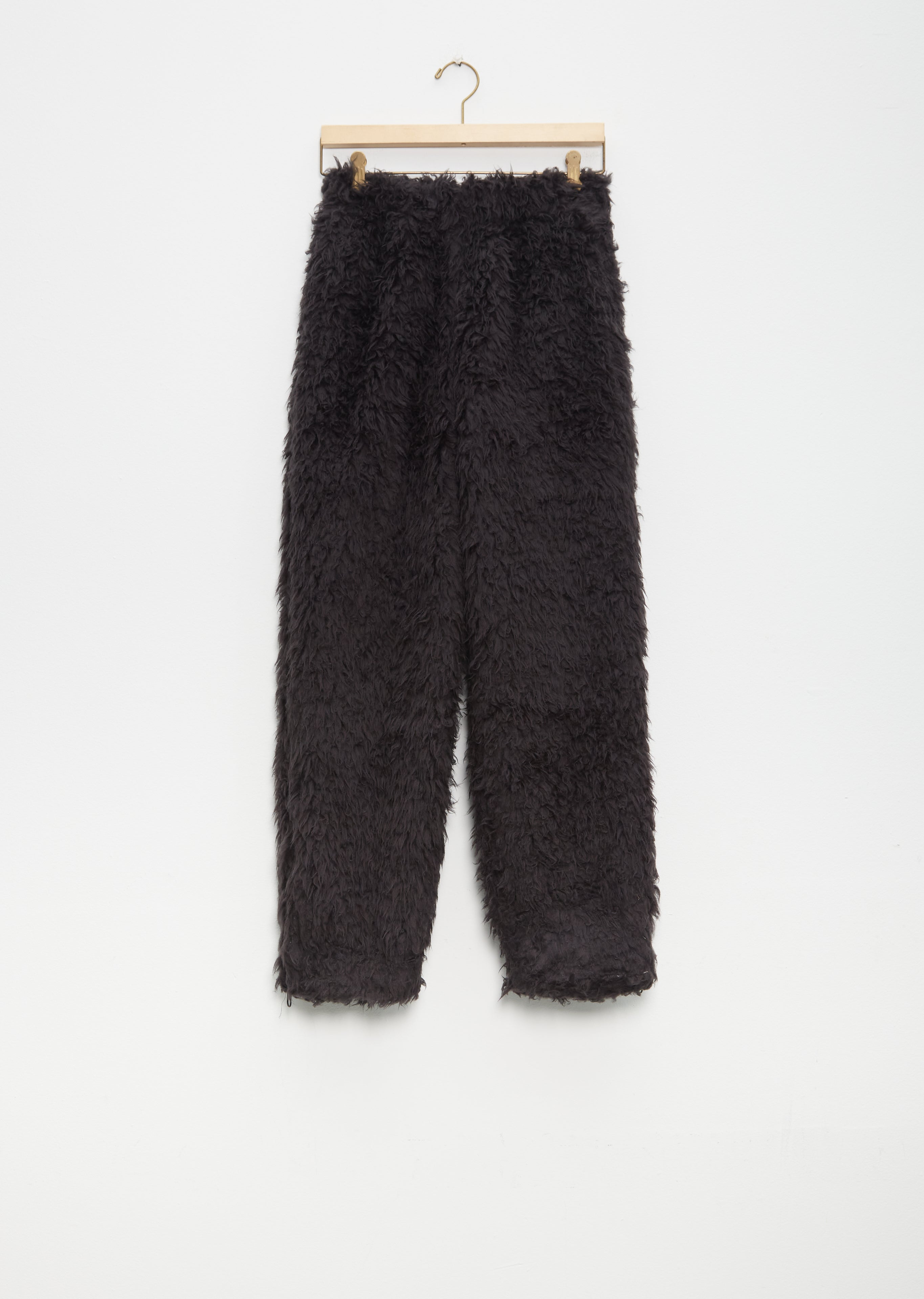 Faux Fur Cropped Top & Elasticized Pants – CHIVANE