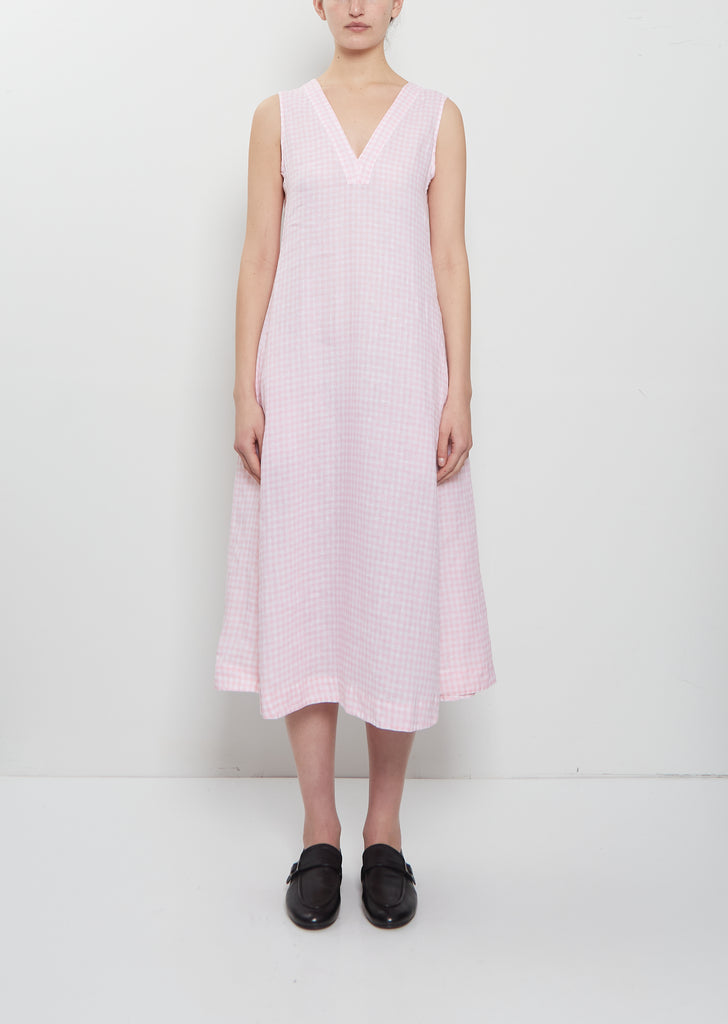 Amy Linen Check Dress La Garonne Amy Linen Check Dress La Garonne