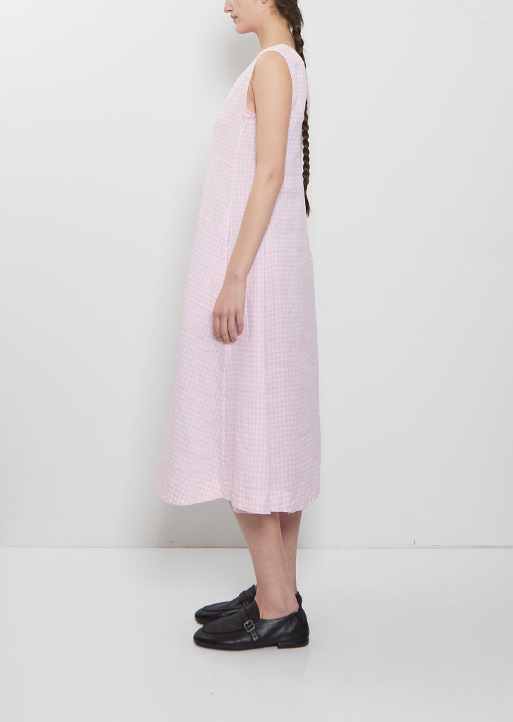 Amy Linen Check Dress