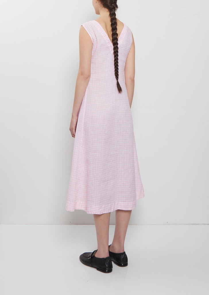 Amy Linen Check Dress