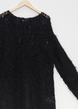 Mohair Wool Ribbed Sweater