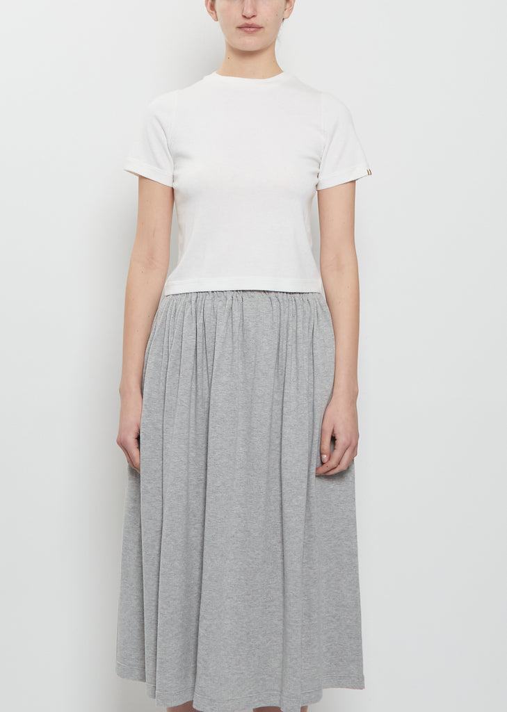 n°267 Tina Cotton Cashmere Top — Snow