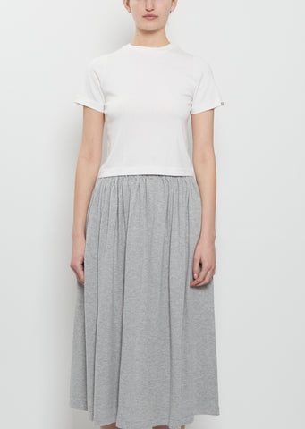 n°267 Tina Cotton Cashmere Top — Snow
