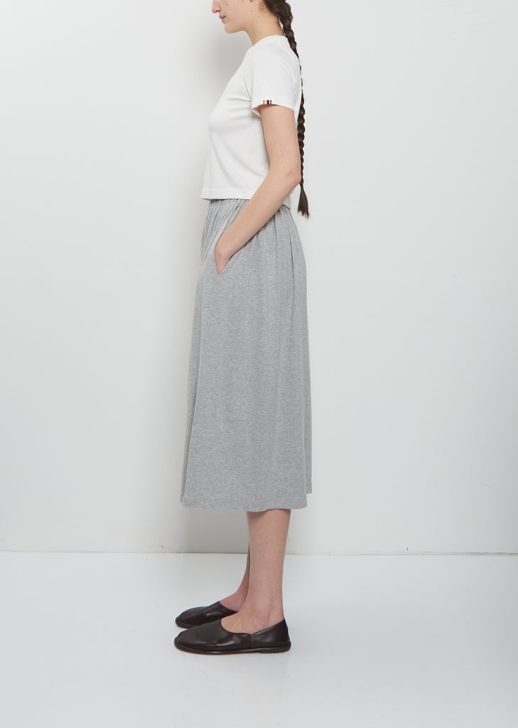 n°403 Mary Xtra Short Cashmere Cotton Skirt — Grey