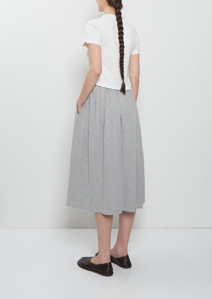 n°403 Mary Xtra Short Cashmere Cotton Skirt — Grey