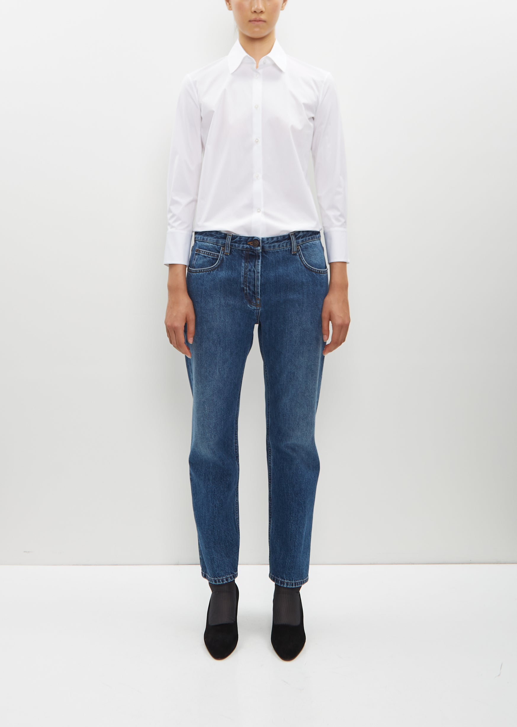 THE ROW Riaco コットンジーンズ THE ROW | Riaco Dark Wash Jeans | Women | Lane Crawford
