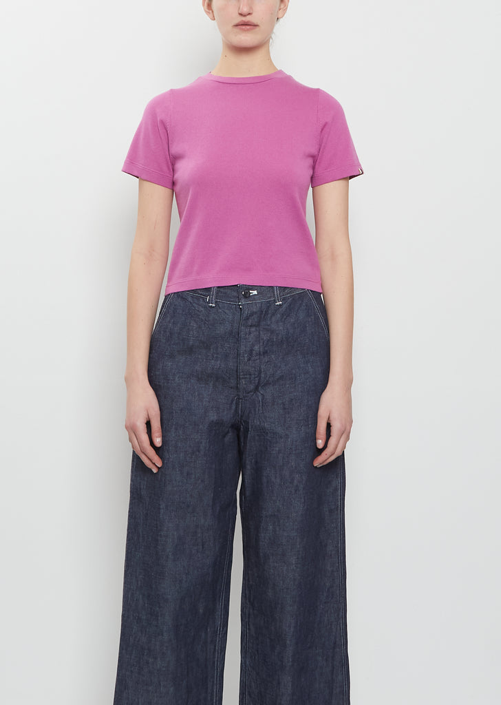 n°267 Tina Cotton Cashmere Top — Oleander