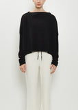 Cashmere Boatneck Sweater — Black