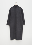 Doublé Wool Car Coat — Charcoal Melange