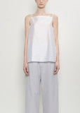 Pressed Silk Vest Top — White