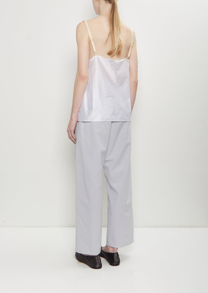 Pressed Silk Vest Top — White