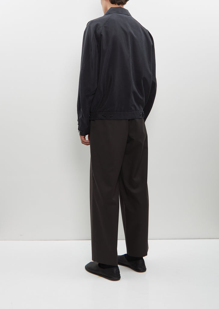 Silk Nylon Zip Blouson