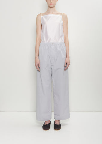 Matt Poplin Elasticated Trousers