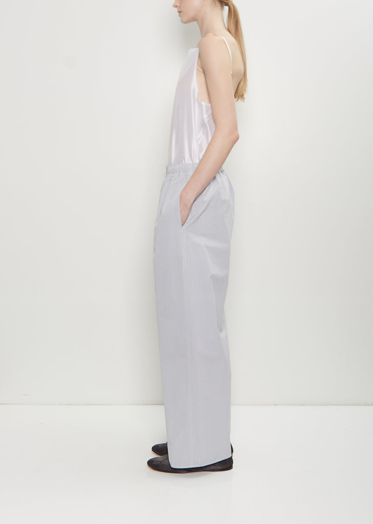 Matt Poplin Elasticated Trousers