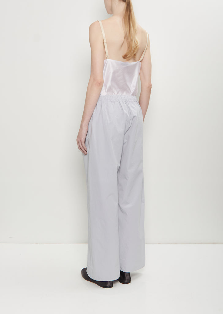 Matt Poplin Elasticated Trousers