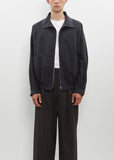 Silk Nylon Zip Blouson