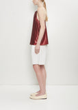 Pressed Silk Vest Top — Ruby