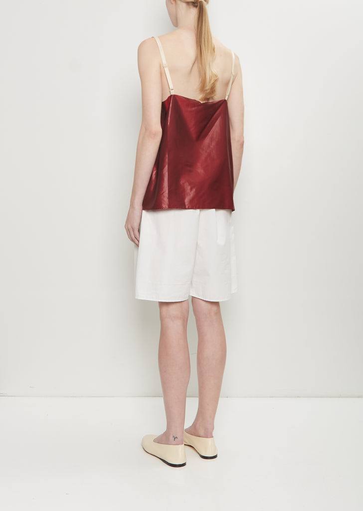 Pressed Silk Vest Top — Ruby