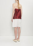 Pressed Silk Vest Top — Ruby