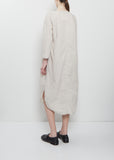 Ultra Light Canvas 3/4 Sleeve Tunic Dress — Pebble