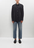 Silk Nylon Oversized Down Pat Shirt