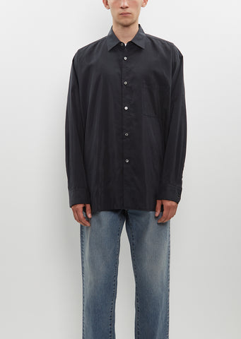 Silk Nylon Oversized Down Pat Shirt