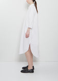 Ultra Light Canvas Shirt Dress — White