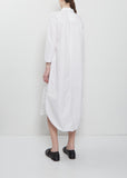 Ultra Light Canvas Shirt Dress — White