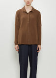 Heavy Jersey Polo Top — Chestnut