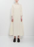 Technical Taffeta Loose Dress — Cream