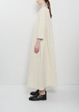 Technical Taffeta Loose Dress — Cream