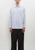 Classic Button Down Shirt — White / Black / Blue