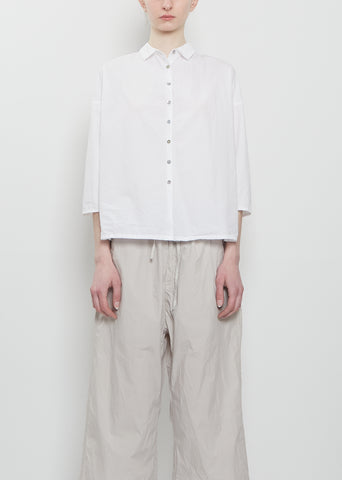 Ultra Light Canvas Short Collar — White