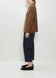 Heavy Jersey Polo Top — Chestnut