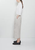 Ultra Light Canvas Wide & Short Trousers — Pebble