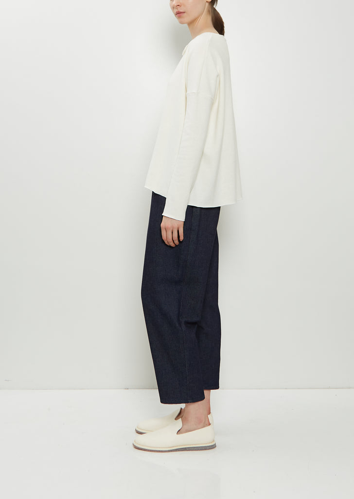 Stretch Jersey Sweater — Milk