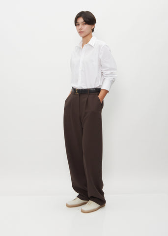 Sada Wool Trousers — Chocolate