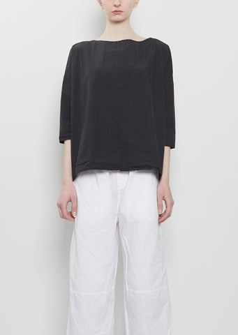 Ultra Light Canvas Short Tunic — Black