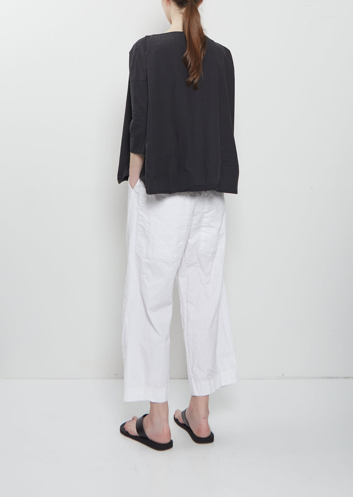 Ultra Light Canvas Short Tunic — Black