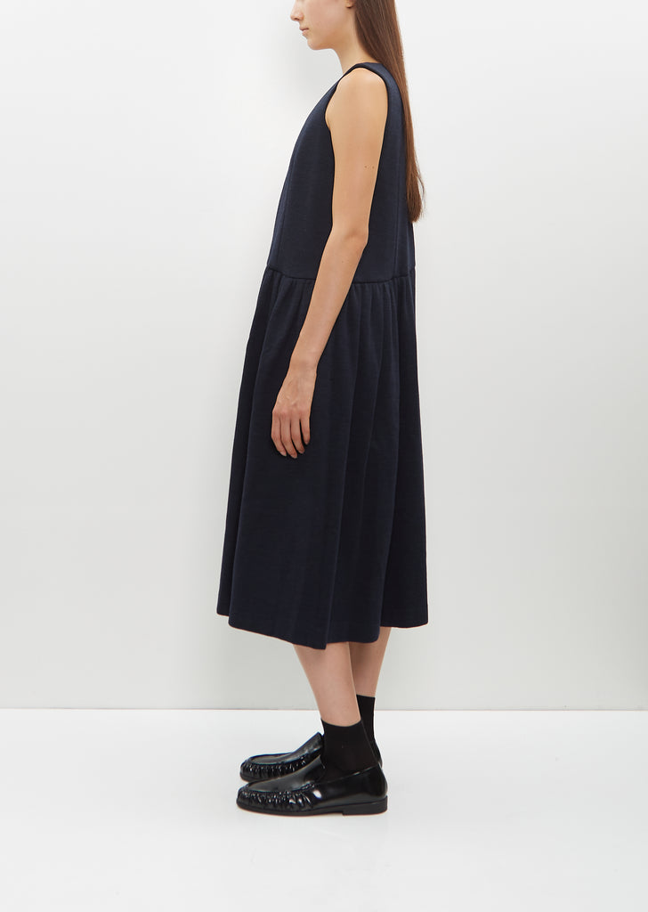 Wool Jersey Sleeveless Dress