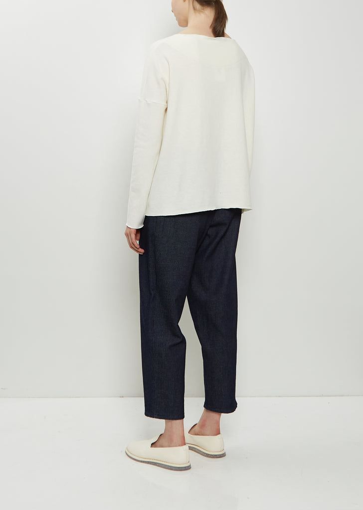 Stretch Jersey Sweater — Milk