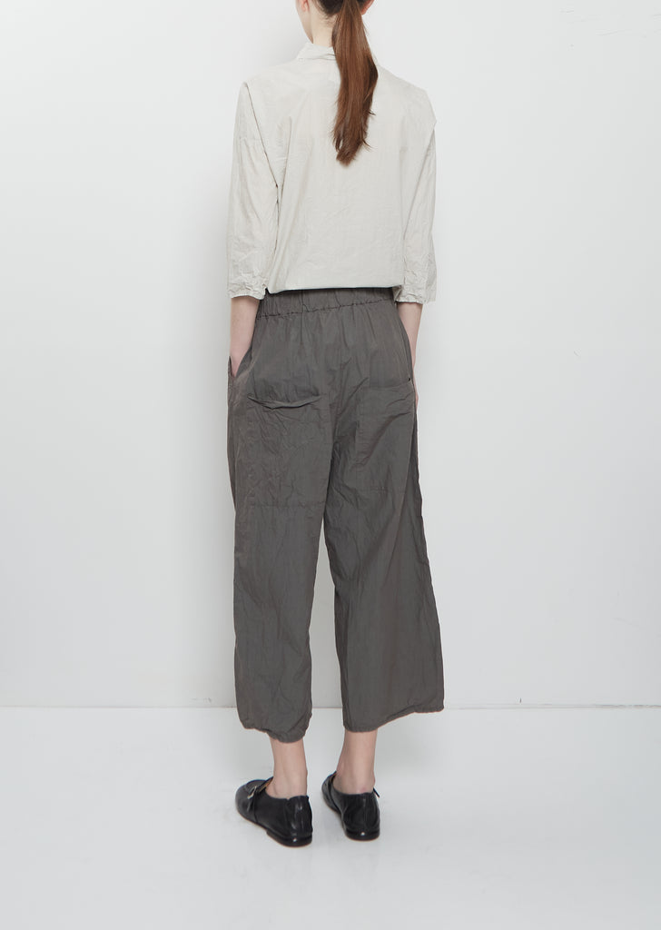 Ultra Light Canvas Wide & Short Trousers — Anthractite