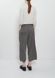 Ultra Light Canvas Wide & Short Trousers — Anthractite